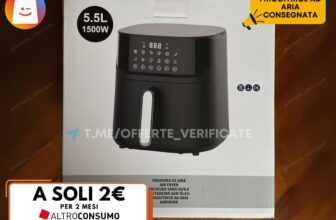 Altroconsumo: come ricevere una friggitrice ad aria in omaggio con soli 2€ – l’offerta spiegata